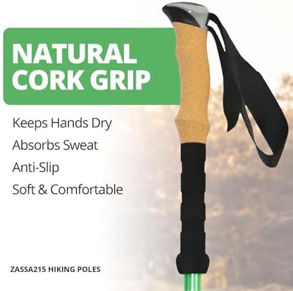 ZASSA215 - Lightweight Collapsible Hiking Poles