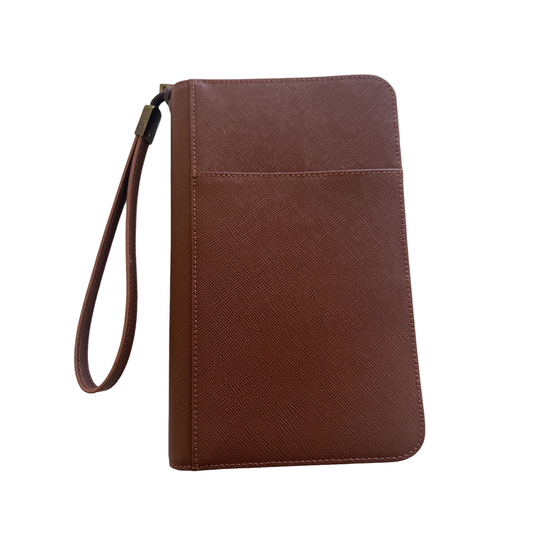 ZASSA215 - Leather Passport Holder with Zipper