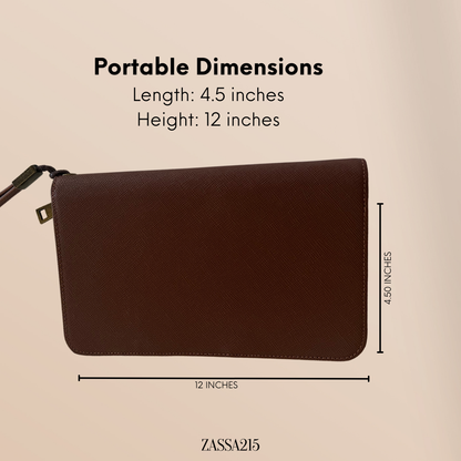 ZASSA215 - Leather Passport Holder with Zipper